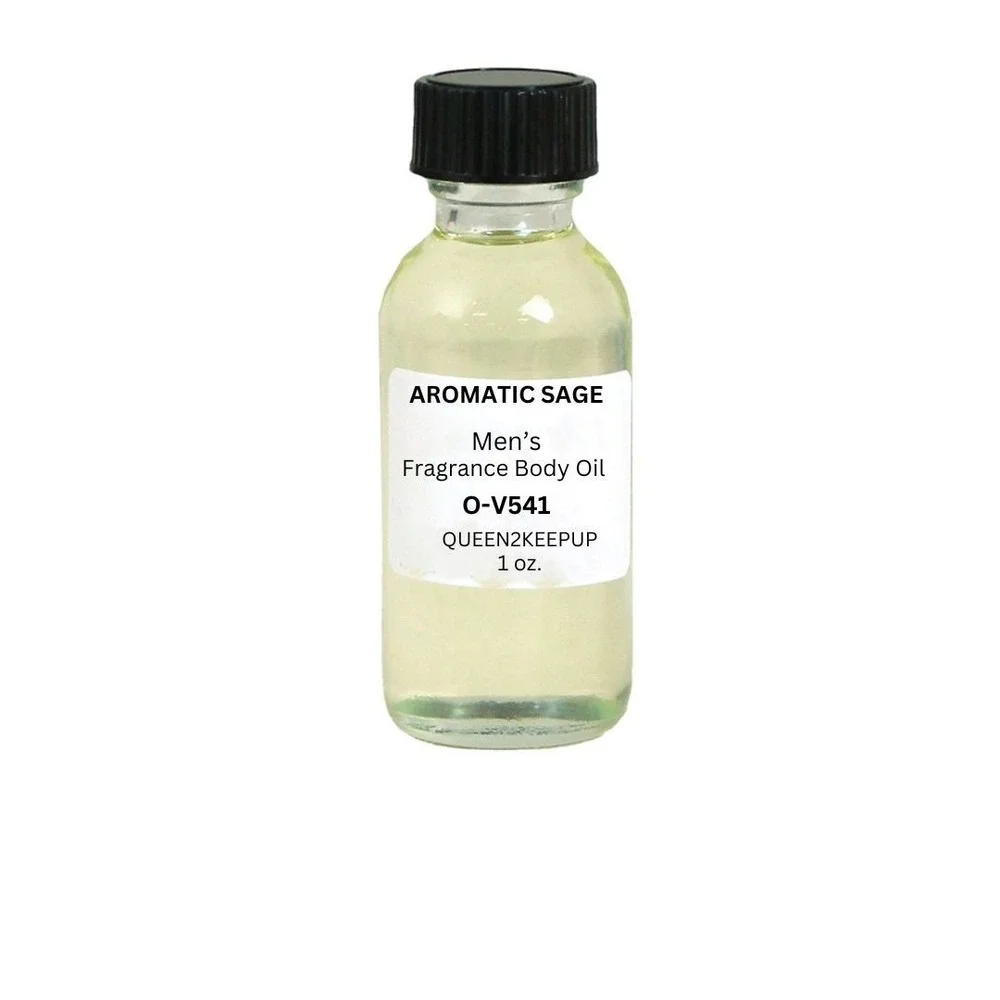 Aromatic Sage (Men) Body Oil 1 oz Fragrance All Natural Scent